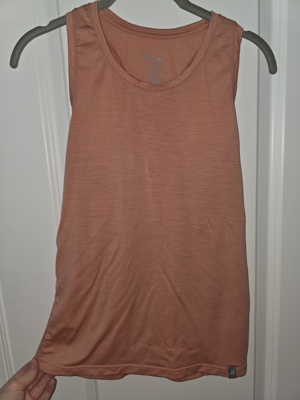 ibex Women's Merino Wool Tank Top - Coral Size M